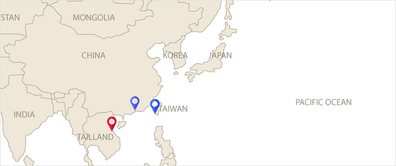 Overseas Operation map